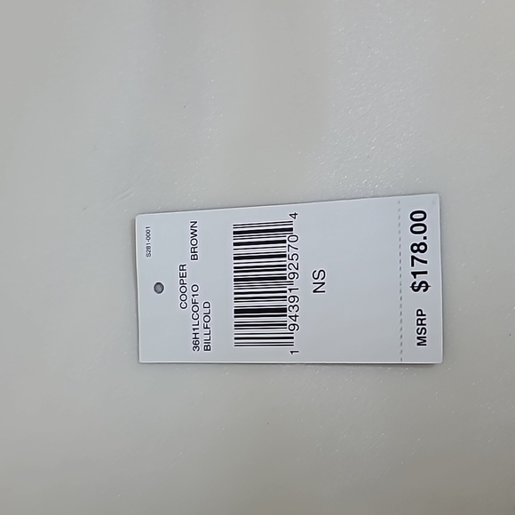 Michael Kors Men's Cooper Logo and Faux Leather Billfold Wallet - Picture 5 of 5